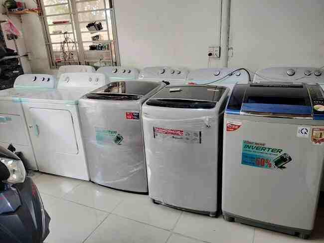 Bán máy giặt cũ Bình Thạnh cho tiệm giặt ủi